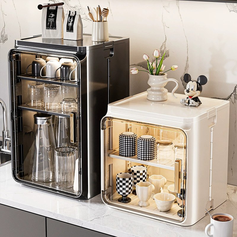 Dust-proof Cup Storage Rack Desktop Tea Cup Water Cup Holder Tea Storage Box Coffee Mug Drying Cup Holder 