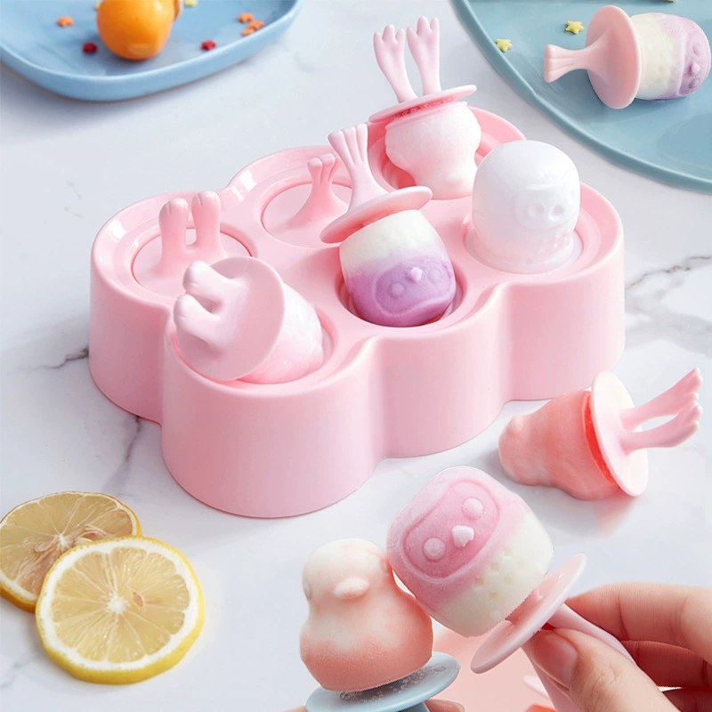 Childrens Silicone Ice Cream Mold Mini Ice Cream Mold Home Popsicle Ball DIY Mold Homemade Ice Block Popsicle Mold 