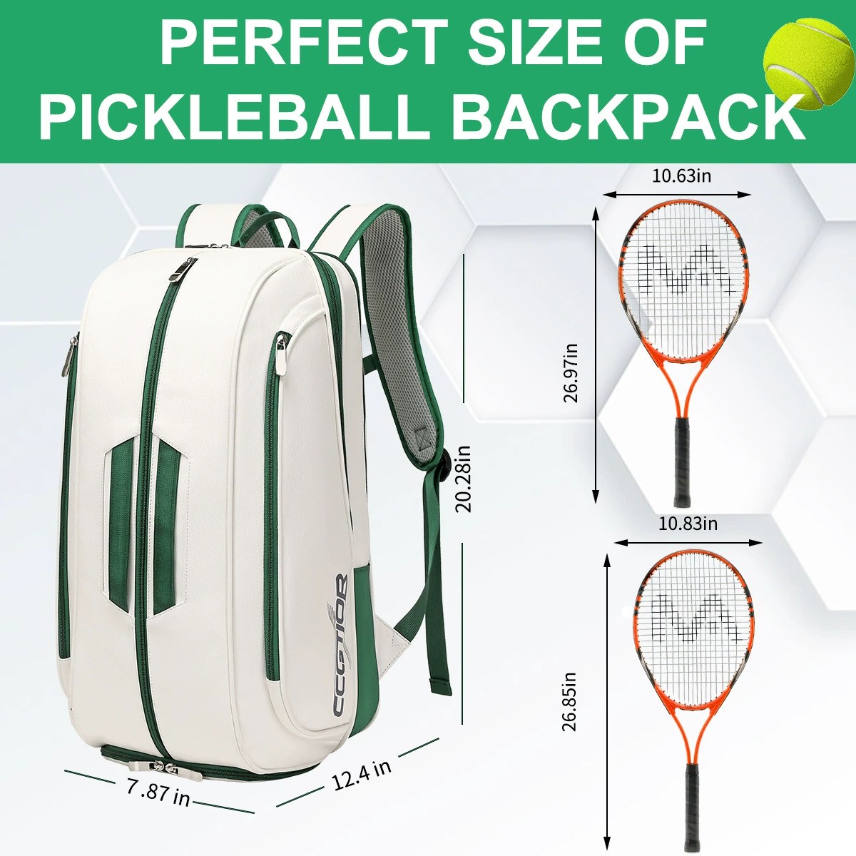Amazon Explosive Badminton Bag Multifunctional Pickle Racket Bag Tennis Bag Strap Shoe Storage Large Capacity Racket Backpack
