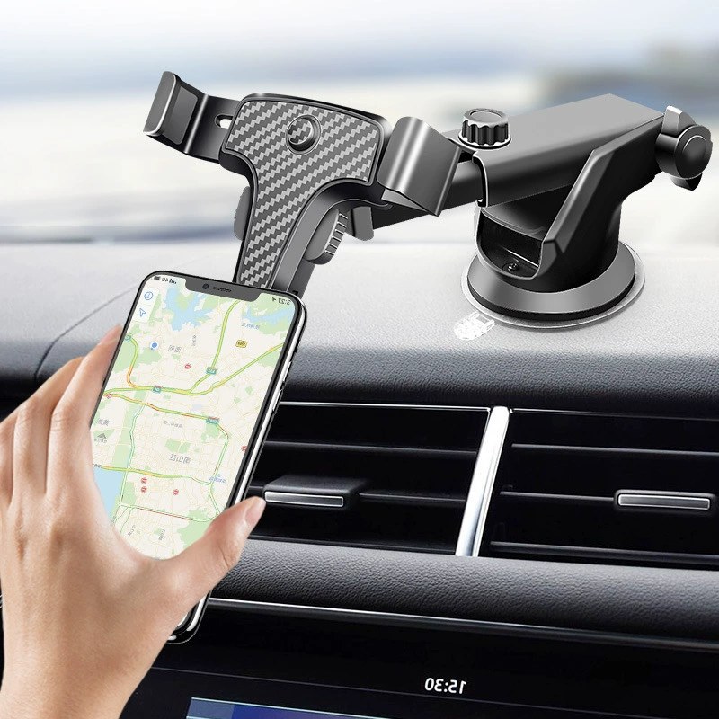 Car-mounted mobile phone holder suction cup type mobile phone holder for large truck interior vehicle universal instrument panel navigation support shockproof mobile phone holder