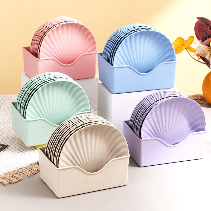 Nordic Plastic Bone-spitting Dish Household Bone Dish Garbage Dish Dining Table Creative High-value Small Dish Fruit Dish