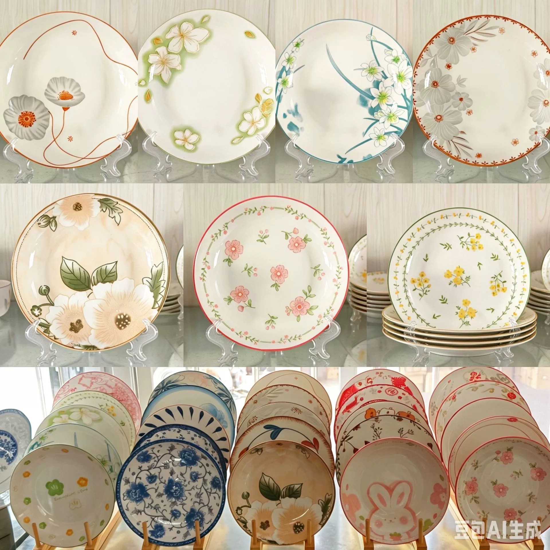 Wholesale 8 inch printed cartoon fruit plate childrens fun rice plate home plate creative breakfast plate snack fruit