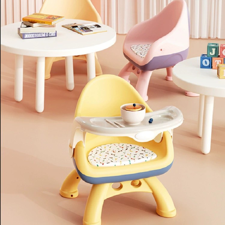 Baby dining table dining chair multifunctional stool baby chair child household plastic back seat called small bench