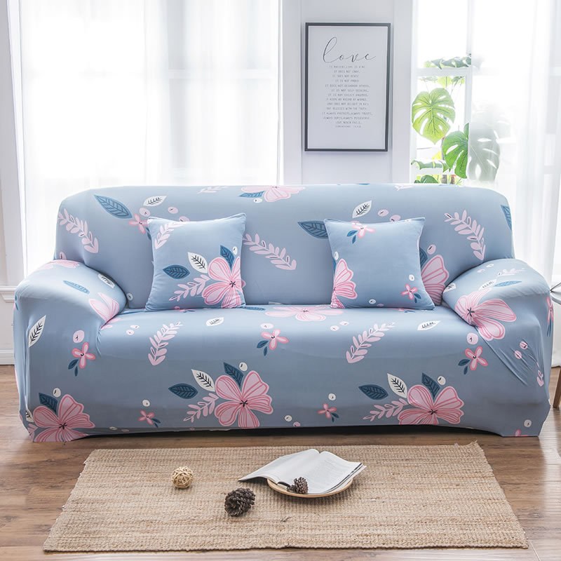 Pink and blue flower city - Three people (160-195cm)