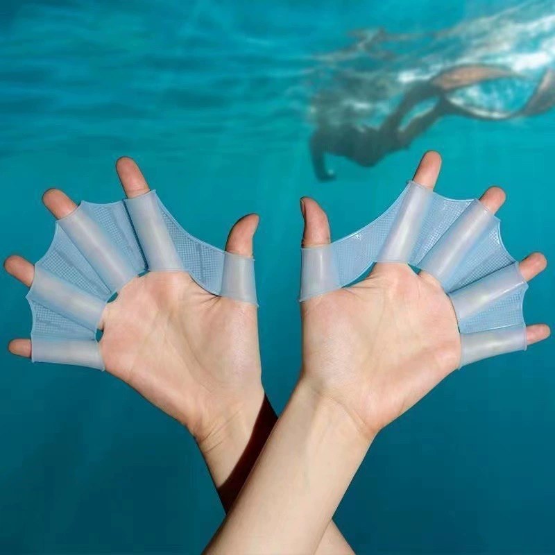 Silicone Mens and Womens Youth Swimming Special Adult Freestyle Paddling Palm Kidsrens Hand Trainer Swimming Equipment