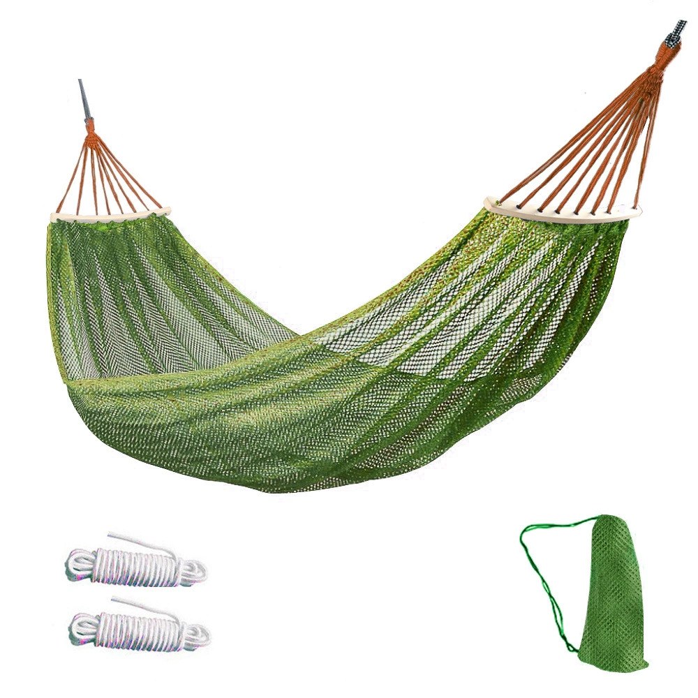Curved stick army green 255*130+tie rope+storage bag