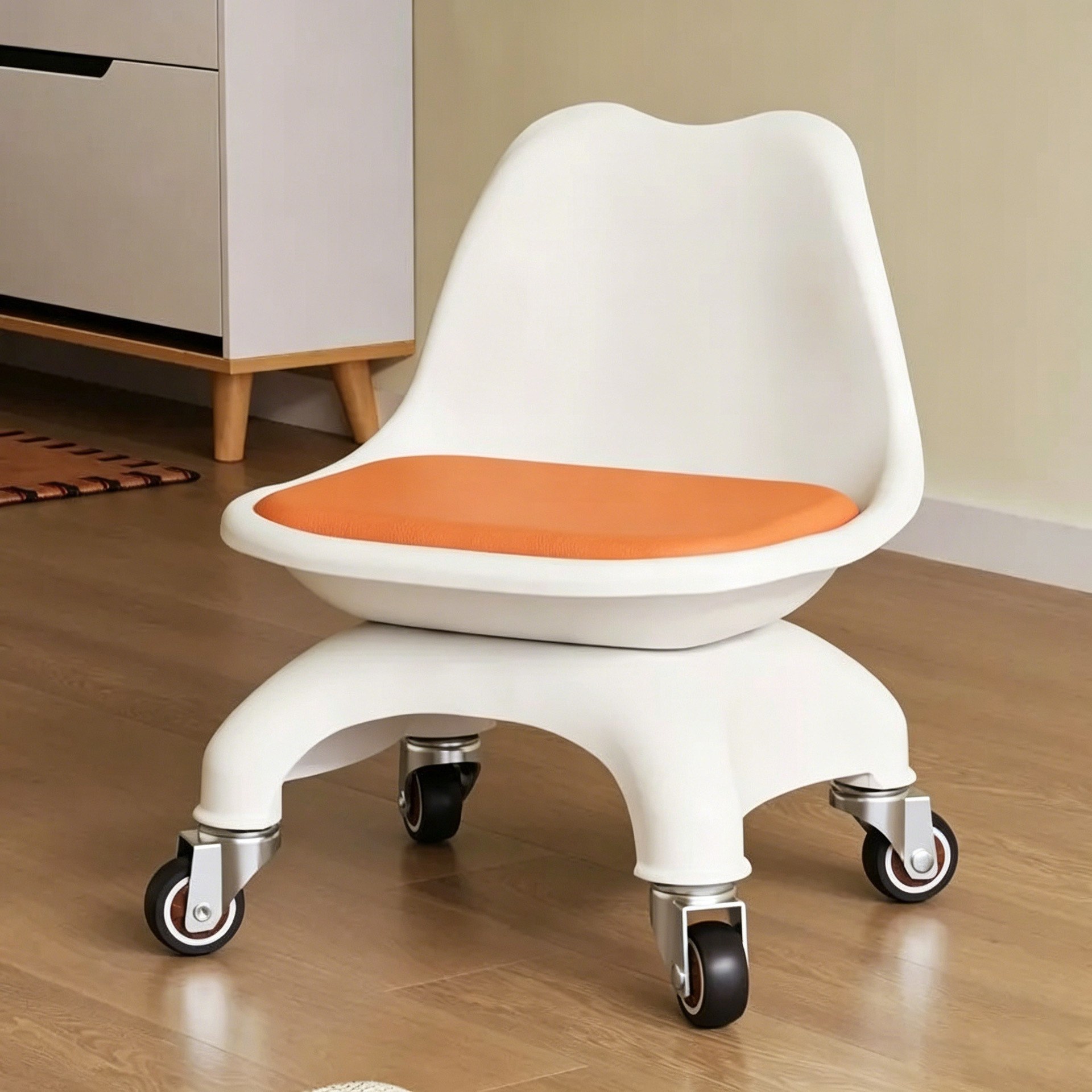 Orange [silent wheel] factory straight hair