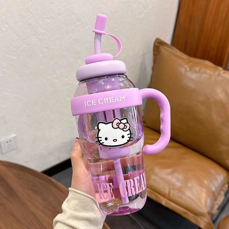 Fantasy purple + KT stickers - 1300ml large capacity belly cup