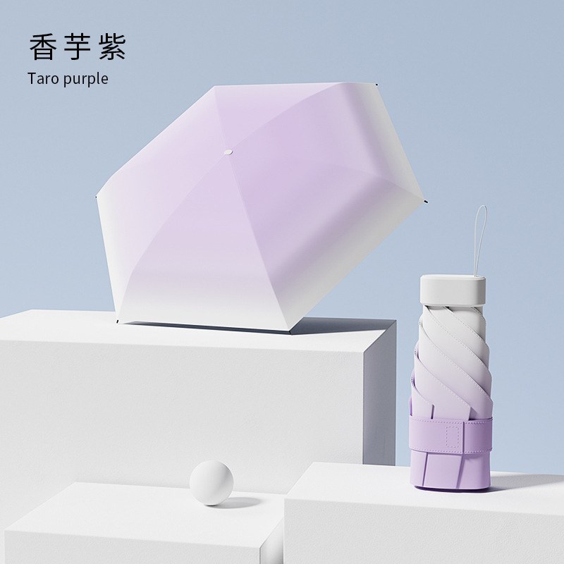 [gradient card umbrella] 12 bones [6×2 fiberglass/uv protection] lavender purple - No box (upgraded umbrella ribs)
