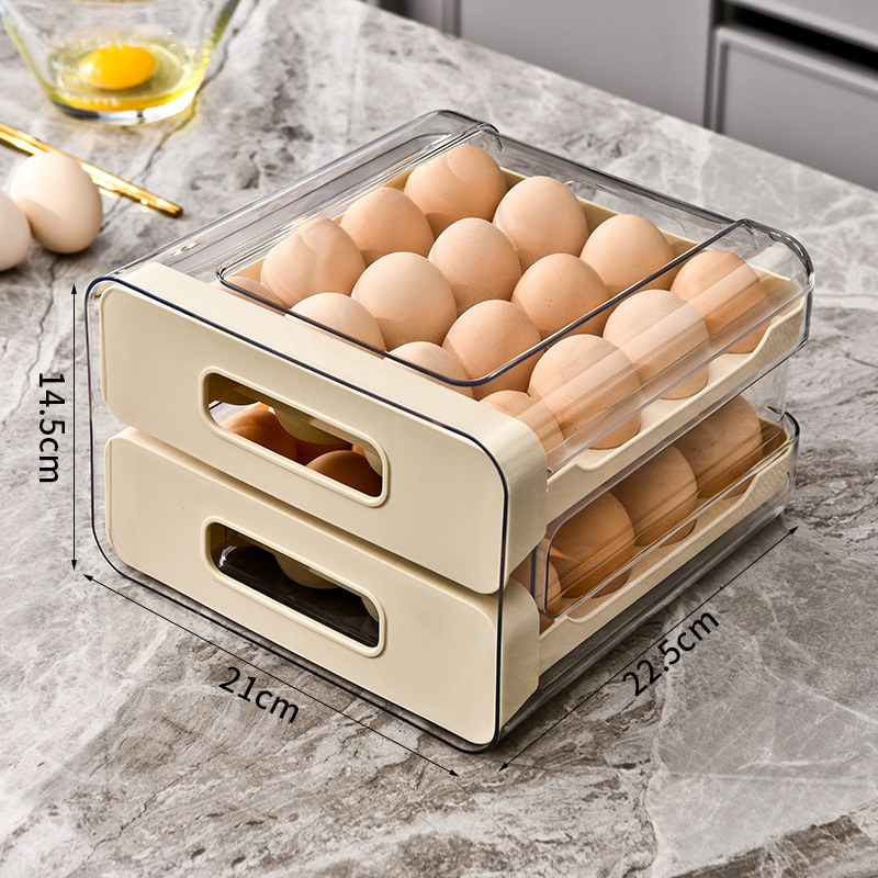 Egg carton cream white