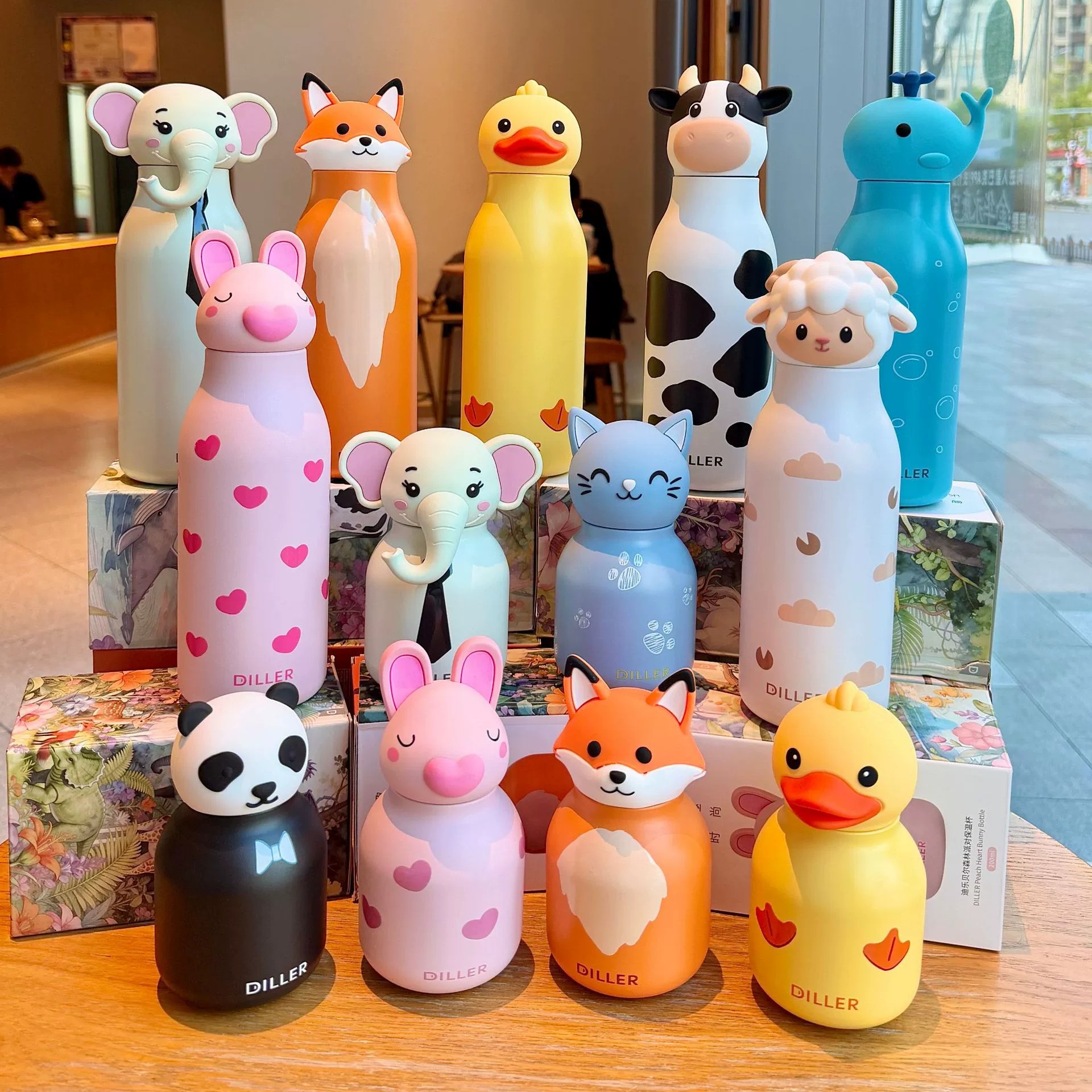 Animal Vacuum Mug for Girls High Appearance 2026 New Children's Water Cup Student Straw Cup for Boys for School