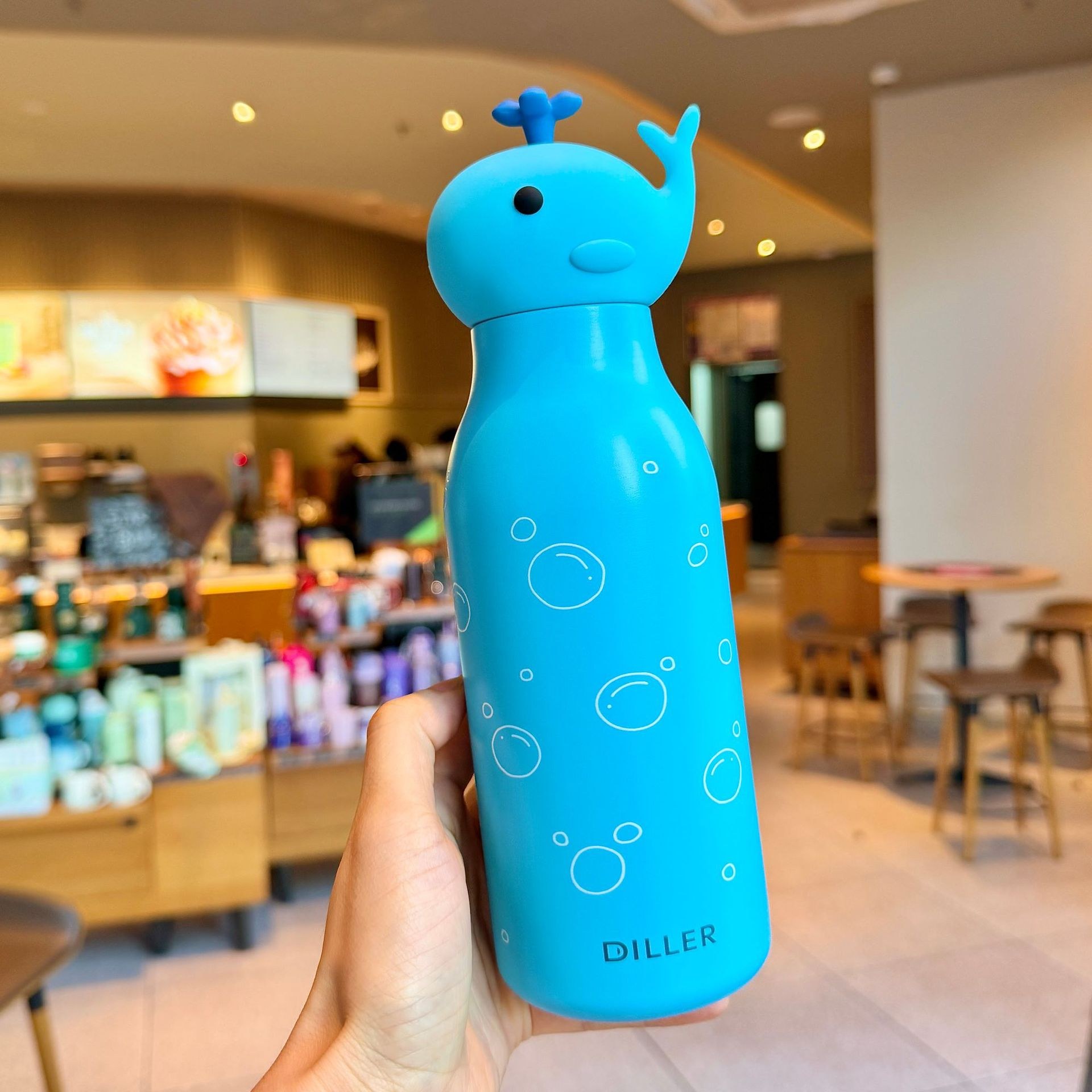 Dl-9538 bubble whale 500ml - Single cup + three-dimensional decoration