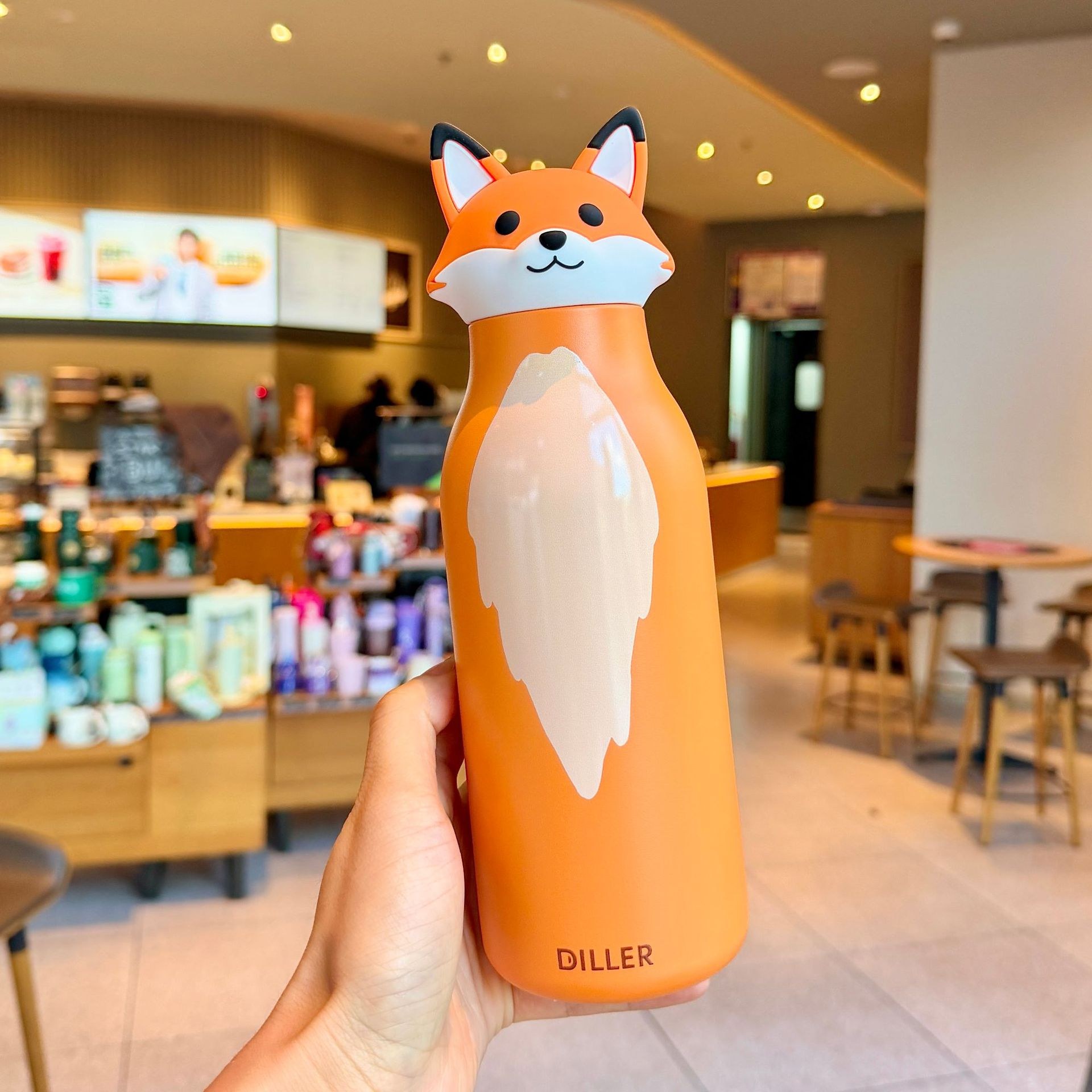 Dl-9538 sparkling fox 500ml - Single cup + three-dimensional decoration
