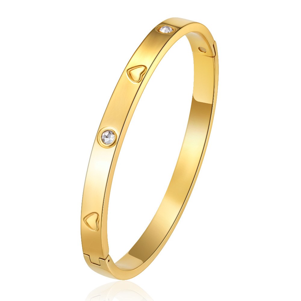 Heart bracelet gold-3