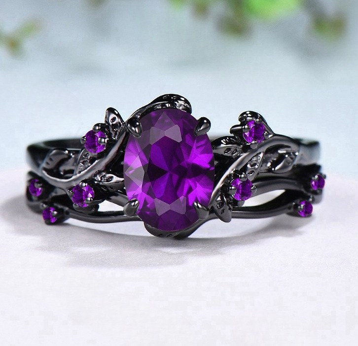 Cy1735 purple gemstone - No. 6