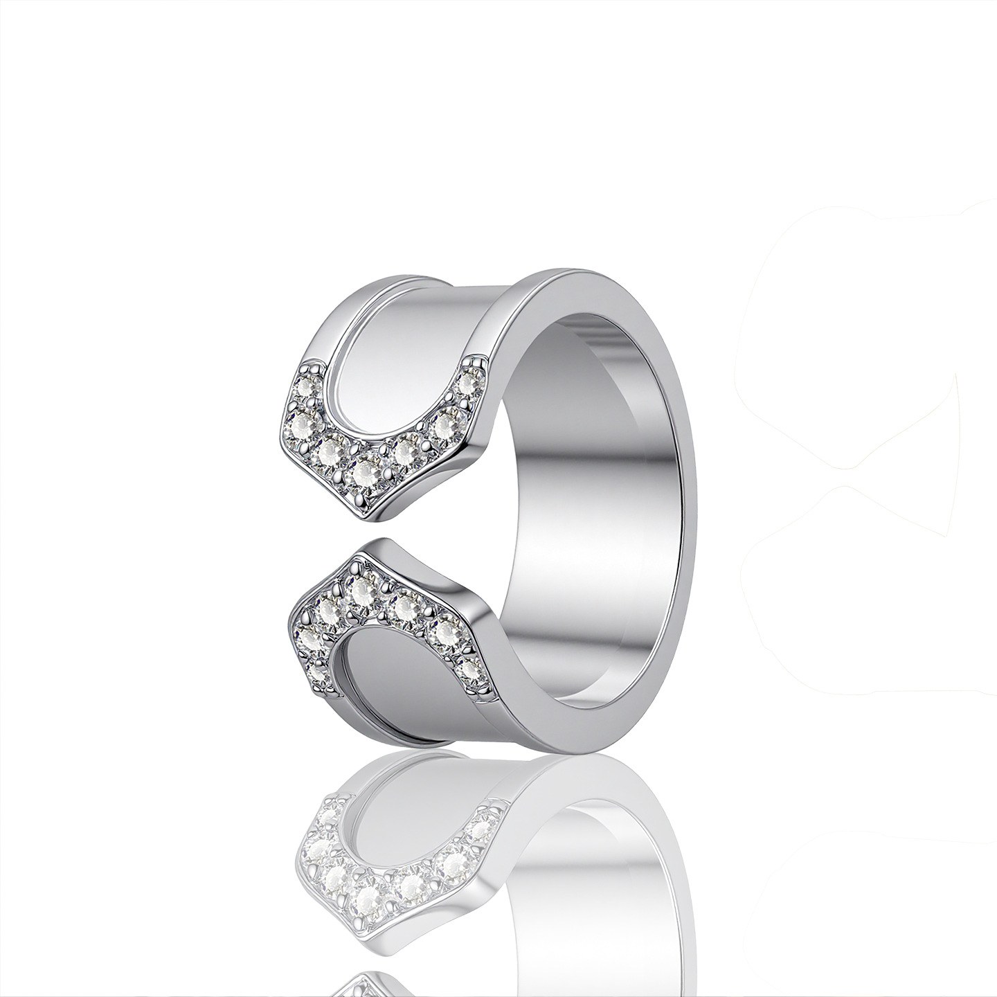 White gold - Opening is adjustable