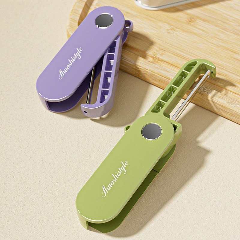 New Hot Selling Folding Storage Kitchen Household Peeler Outdoor Portable Stainless Steel Fruit Planer Peeler