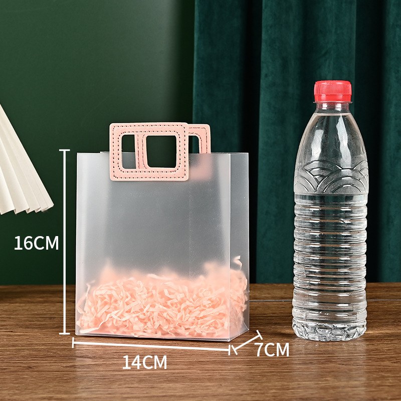 Pink square handle 14*16*7 - Pink square portable 14*16*7; 16*14*7 mini vertical version; square
