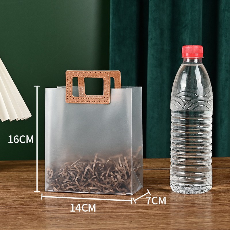 Brown square handle 14*16*7 - Brown square portable 14*16*7; 16*14*7 mini vertical version; square