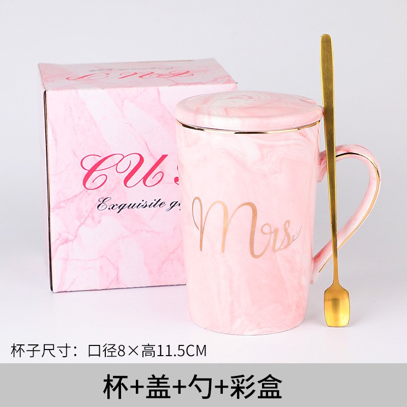 Oz Cup letter pink + lid spoon - 301-400ml