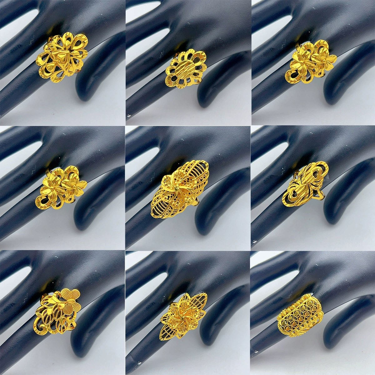 Womens Middle Eastern Dubai 24k Copper Ring, Adjustable Size, Niche Ring