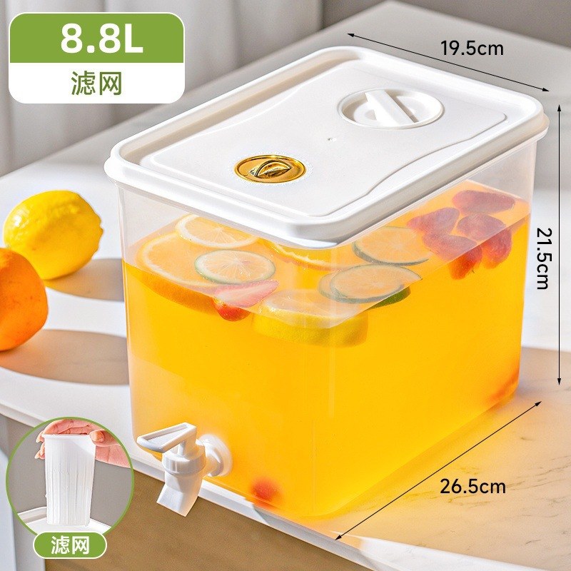 8-liter dual spout water dispenser [white] - holds 8kg water