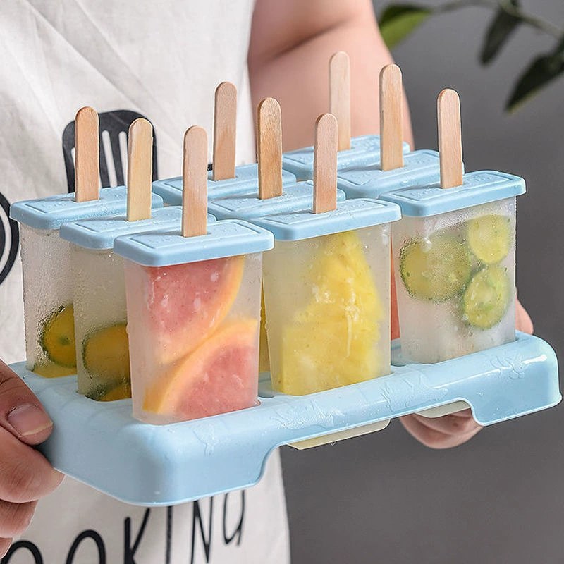 Popsicle Mold Homemade Household Ice Cream Model with Homemade Popsicle Ice Cream Powder Sorbet Popsicle Mold